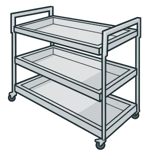 ترولی حمل غذا | معرفی جامع، قیمت